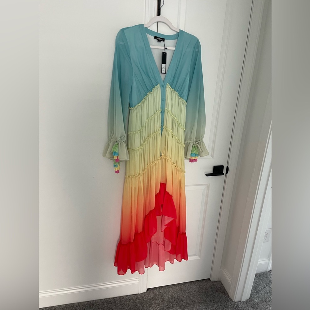 Water Color Tiered Dress